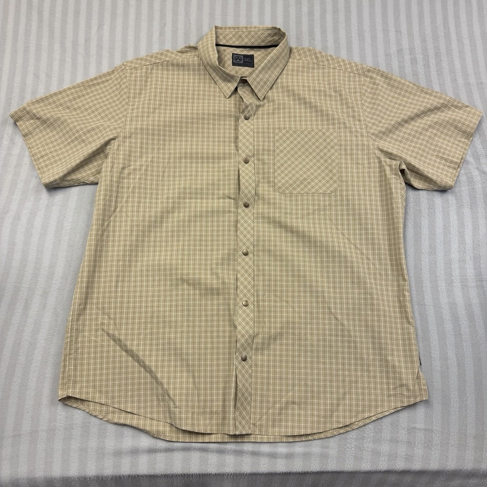 Magpul Industries Tactical Short Sleeve Shirt Mens Size 3XL Snap Down Plaid